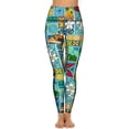 thumbnail image 3 of New Hawaiian Motif Yoga Pants Women Vintage Floral Print Leggings High Waist Vintage Yoga Legging Stretch Custom Gym Sport Pants, 3 of 5