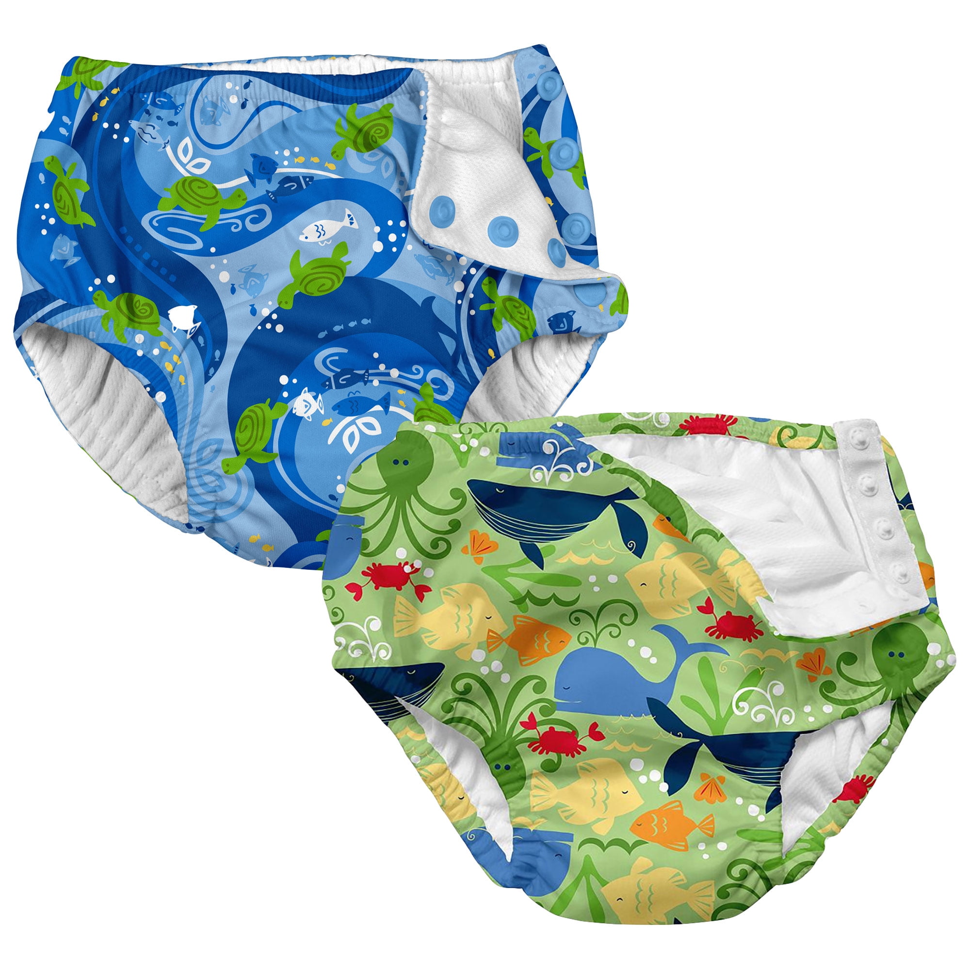 i play Baby and Toddler Snap Reusable Swim Diaper Sealife and Turtles