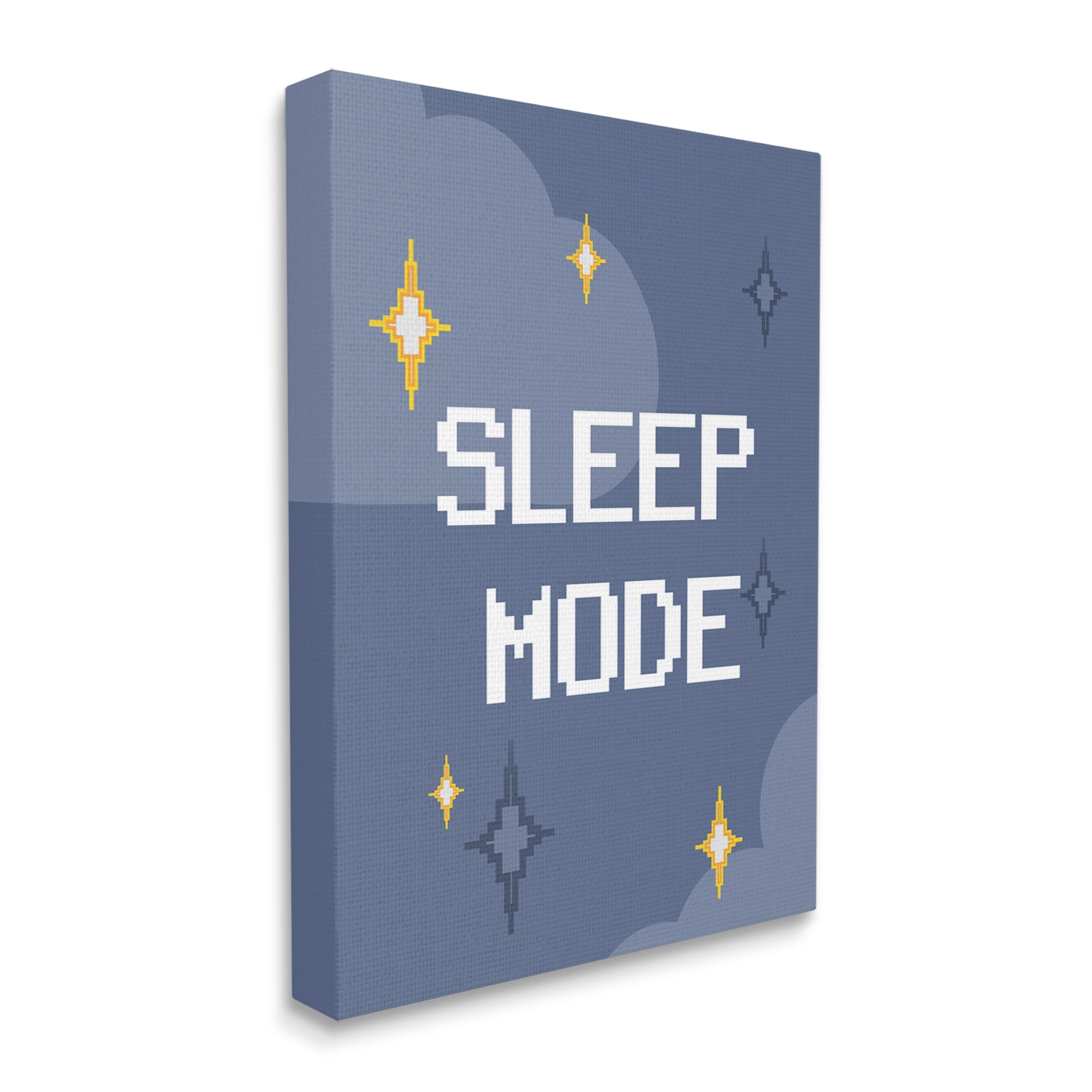 Stupell Industries Sleep Mode Pixel Stars Nature Painting Gallery Wrapped Canvas Print Wall Art, 36 x 48