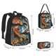 thumbnail image 2 of Balery Colorful Koi Fish Art Mochila Escolar 3 en 1 para Niños - Mochila Resistente con Lonchera Térmica y Estuche - Mochila Escolar para Niños y Niñas, 2 of 7