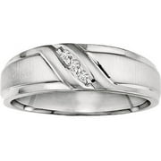 1/20 Carat T.W. Diamond Sterling Silver Band
