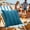 Multicolor-7D, variant on MMJ Outdoor Waterproof Pillow Cover 17.7in Geometric Stripe for Sofa Chair Cushion Summer