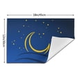 thumbnail image 3 of LNWH Cartoon Night Moon Pattern Placemats, 1 PCS Heat Resistant Washable PVC Table Mats, 18"x12", 3 of 6