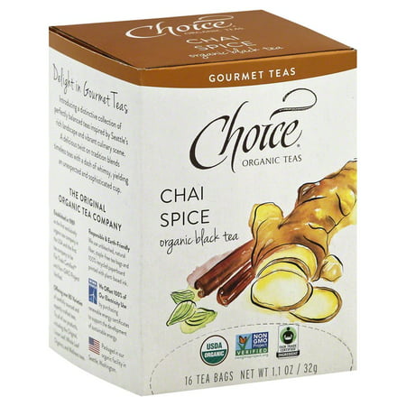 Choice Organic Teas thés bio Haute gastronomie, Chai Spice, 16 Bg