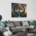 thumbnail image 4 of Magical Tree of Life Canvas Print - Abstract Painting Wall Art - Decorative Art Classic Contemporary Style - Kitchen, Bathroom, Living Room, Bedroom Decoration - Painted Art on Canvas Framed, 4 of 5