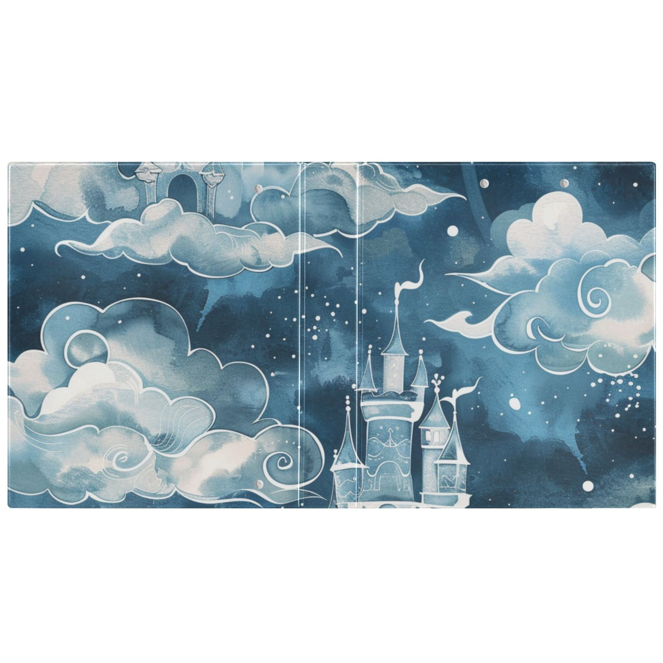 Tale Castle 3 Ring Binders 1.5 inch Hardcover File Folders with Interior Pockets A4 Size Organizer for School Office Hospital