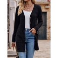 thumbnail image 4 of Women'S Fall Fashion Cardigan Soft Knit Cardigan for Women Long Sleeve Open Front Coat with Pockets, 4 of 6
