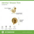 thumbnail image 5 of Symmons S6791BBZ15TRM Identity Hydromersion Tub And Shower Trim Package - Bronze, 5 of 7