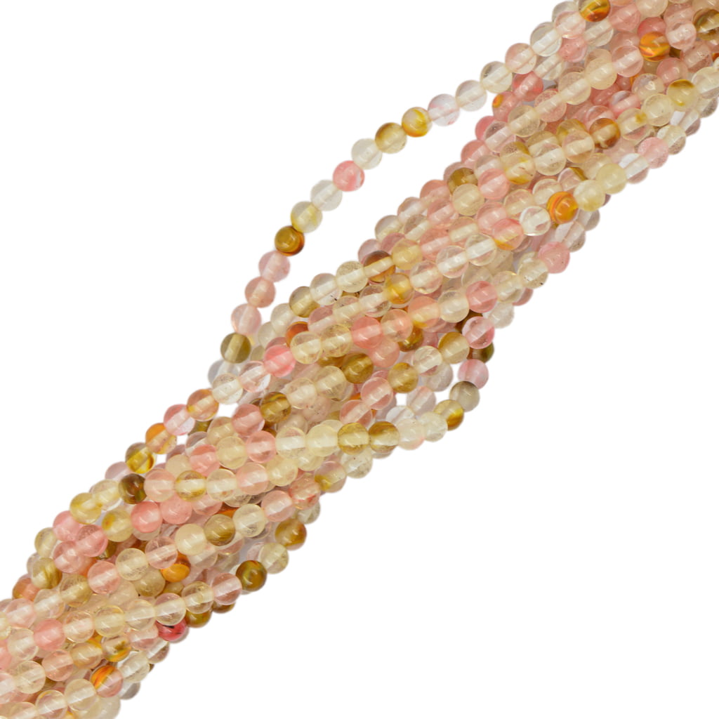 Watermelon Tourmaline Gemstone Loose Beads Charms 4mm DIY Jewelry Findings 