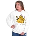 thumbnail image 3 of Crazy Cat Lady I Love You Kitties Women Crewneck Sweatshirt Brisco Brands S, 3 of 5