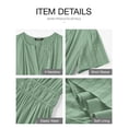 thumbnail image 4 of Vestido casual BTFBM para mujer, verano 2025, cuello en V y cintura elástica, 4 of 9