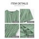 thumbnail image 4 of Vestido casual BTFBM para mujer, verano 2025, cuello en V y cintura elástica, 4 of 9