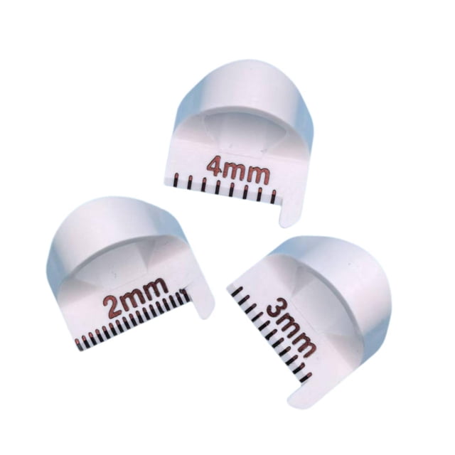 Abbracc 3Pcs Edge Stitch Lock Sewing Gauge Quilting Template Ruler Mother Seam Guide White