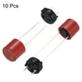 thumbnail image 3 of Uxcell 10Set Cylindrical DIP Mounted Miniature Round Slow Blow Micro Fuse with Fuse Holder for Electronic Parts PCB LCD Repair, T-3.15A 3.15A 250V, Red, 3 of 5