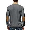 thumbnail image 6 of Sweatshirts for Men 2025 Fall Winter Long Sleeve Color Block Half Zipper Collared Sweatshirt Pullover Tops, 6 of 8