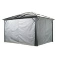 thumbnail image 2 of Sojag Meridien 10 x 14 x 7 ft Grey Curtains for Gazebo, Spun, 2 of 5