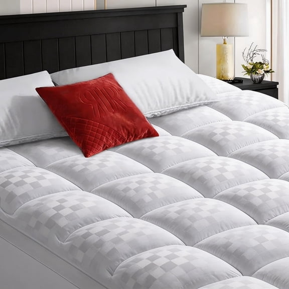 Mattress Topper Twin Size, Extra Thick Filling Mattress Pad Pillow Top Mattress Cover Quilted Fitted Mattress Protector