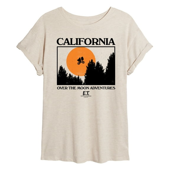 E.T. The Extra Terrestrial - California Over The Moon Adventures - Juniors Ideal Flowy Muscle T-Shirt