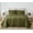 Olive Green, variant on Cannon Cannon Solid Oversized Percale Quilt Set 100% Cotton 3 Piece Full/Queen Quilt Set in Olive Green, All Season, Adult Size, OEKO-TEX Certified