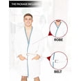thumbnail image 3 of Vacation Christmas Movie Cousin Eddie White Robe with Belt Halloween Costume Cosplay (Includes Robe and belt Only), 3 of 7