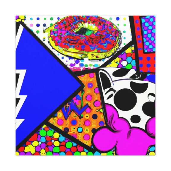 Vibrant Retro Reflection - Canvas