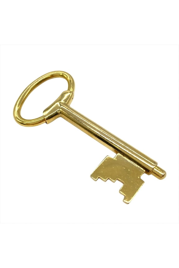 Pre-Owned Gucci key motif pendant top in 375K9YG yellow gold for women (Good)