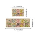 thumbnail image 3 of Vwrxbz Easter Kitchen Mat Set 2 Piece Bunny Egg Design Runner and Small Rug Holiday Entrance Hallway Floor Mat, 3 of 8