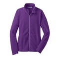 thumbnail image 1 of Port Authority Ladies Microfleece Jacket, Athletic Purple M, 1 of 5