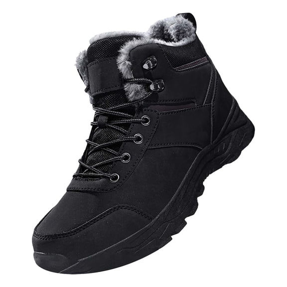 NOKIO Men'S Stylish Padded Snow Boots Men'S Snow Anti-Slip Shoes Men's Snow Boots Fashion Casual Sneakers Breathable Flat Bottom Casual Shoes Winter Padded Warm Men's Boots Men'S Cozy Snow Boots