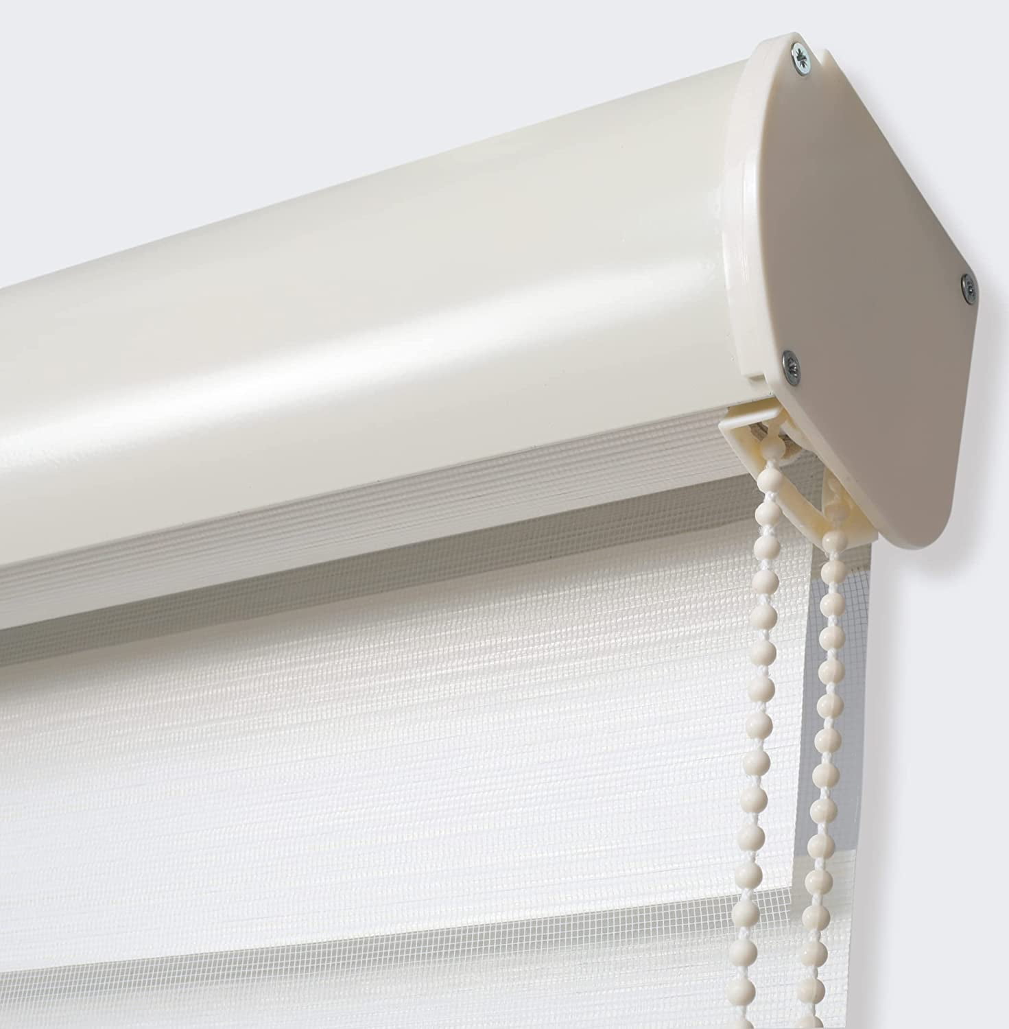 Elegant Comfort Polyester Window Blinds, Beige, 29" x 72"