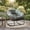 Light Green-Velvet, variant on Outdoor Rattan Rocking Chair, Rocking Papasan Chair with Thick Cushion, Comfy Wicker Egg Chairs Lounge Recliner Chair, Padded Cushion Rocker