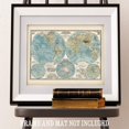 thumbnail image 3 of 1897 Global Hemispheres World Map - 11x14 Unframed Art Print - Great Vintage Home Decor, 3 of 9