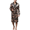 thumbnail image 1 of GHSDFBB Menu2019s Lightweight Satin Sleep Robe Kimono Gown, Bathrobe for Men Long Style, 1 of 3