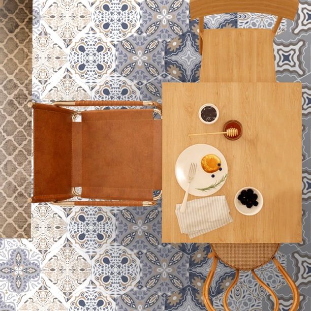 Pegatinas para suelo, pegatinas para azulejos con patrón hexagonal, pegatinas para azulejos, pegatinas decorativas para azulejos diseñadas para profesionales Jadeshay A