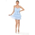 thumbnail image 1 of Vestido vaporoso con volantes Roman Fashion /Juvenil, 6805 (Azul cuadros) azul M, 1 of 5