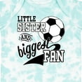 thumbnail image 4 of Inktastic Little Sister and Biggest Fan Soccer Player Girls Baby Bodysuit, 4 of 5
