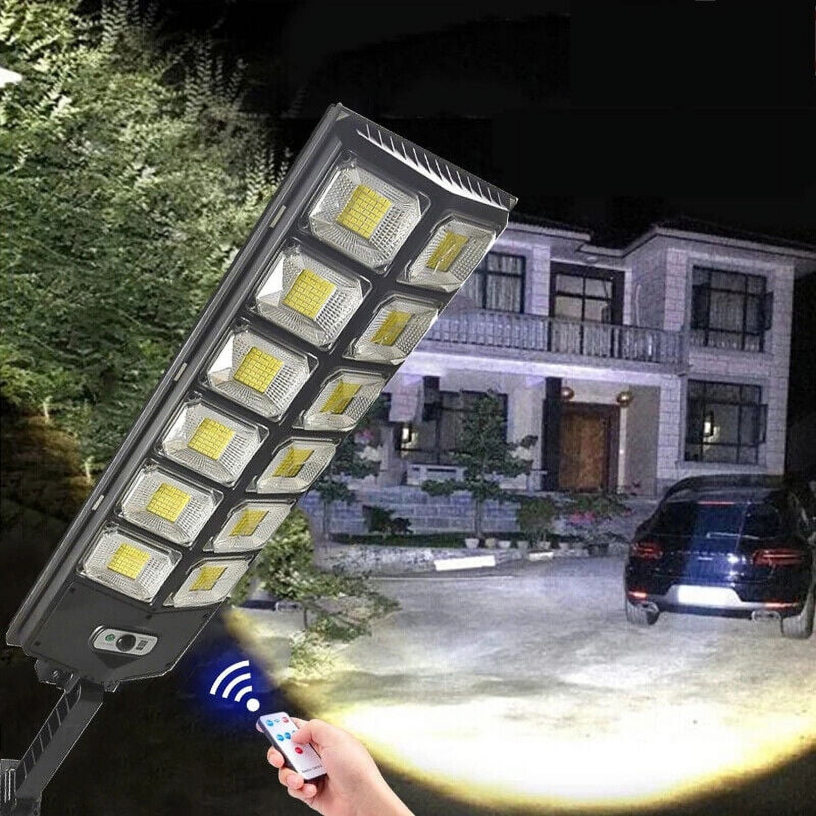 2 Pack Ultra-Bright Solar Street Lights, 1000000LM Outdoor Dusk to Dawn Lamp for Road Area - Easy Installation, 3 Modes