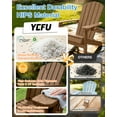 thumbnail image 4 of WINSOON All Weather HIPS Outdoor Plastic Adirondack Chairs Set Of 2-Teak, 4 of 7