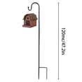 thumbnail image 5 of Tuvgenk Bird Feeder Pole Outdoor Heavy Duty Hummingbird Feeder Hanger Metal Black 47 inch, 5 of 5