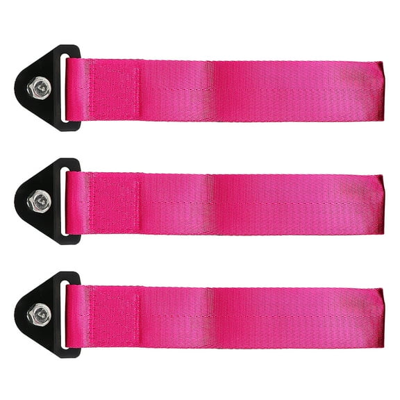3pcs Decorative Tow Strap for Car Front Bumper Racing Rope Enhancements and Safety Modifications