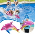 Luoyaxxxxx Dolphin Inflatable Pool Toy Aquatic Themed Decor Inflate
