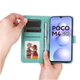 thumbnail image 2 of Funda tipo cartera GANGXUN para Xiaomi Poco M4 5G , diseño girasol, cuero PU, soporte, cierre magnético, tarjetero, 2 of 5