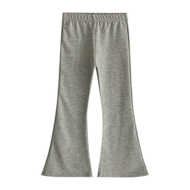 FAOWME Pantalons Larges Unis, Pantalons Décontractés à la Mode Gris 4-5 Ans