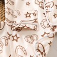 thumbnail image 5 of larppty Western Baby Boy Girl Clothes Newborn Button Down Pajamas Romper Lapel Jumpsuit Cute Infant Sleepwear One-Piece Pjs, 5 of 7