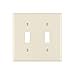 thumbnail image 3 of Leviton R56-78109-T Light Almond 2-Gang Oversized Toggle Switch Wall Plate, 3 of 3