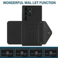 thumbnail image 5 of Allytech Galaxy S24 Ultra Wallet Case with Shoulder Strap, RFID Blocking Luxury PU Leather Shockproof Cards Slots Stand Anti-Scratch Magnetic Closure Phone Case for Samsung Galaxy S24 Ultra, Black, 5 of 9