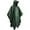 Green, variant on YUHAOTIN Heavy Duty Lightweight Hooded Rain Ponchos (Unisex)