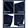 thumbnail image 3 of Shorts de básquet para niño Reebok talla 8 azul marino, livianos, 3 of 7