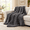 Charcoal Grey-40"x50", variant on Chunky Knit Throw Blanket For Couch 80'' X 90''