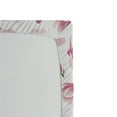 thumbnail image 3 of Ambesonne Magnolia Fitted Sheet, Modern Flowers Simple Art, King Size, Magenta Pale Pink White, 3 of 5